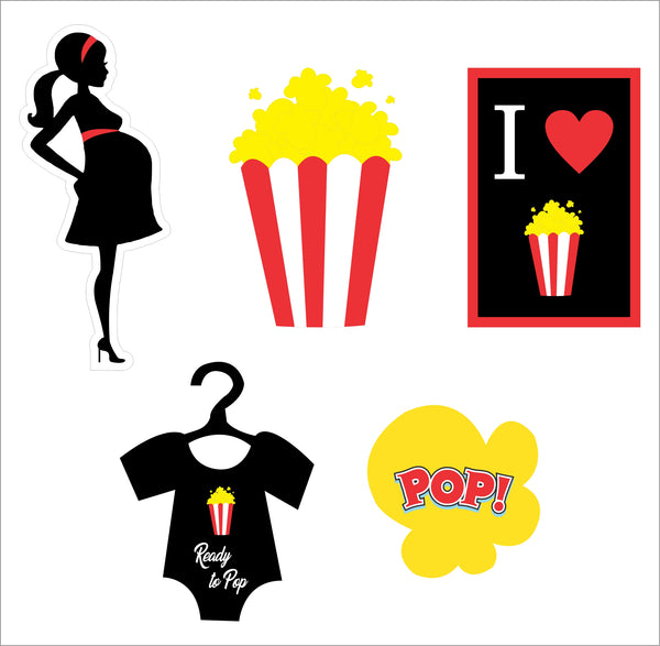 Ready to Pop Party Cake Topper /Cake Decoration Kit