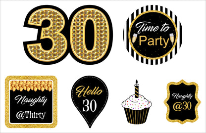 30th Birthday Party Cake Topper /Cake Decoration Kit