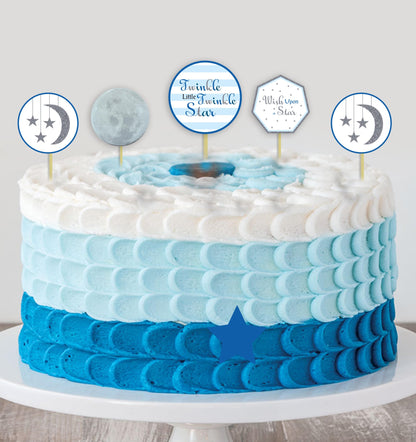 Twinkle Twinkle Little Star- Boy Theme Cake Topper For Birthday Party