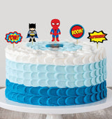 Super Hero Theme Birthday Party Cake Topper /Cake Decoration Kit