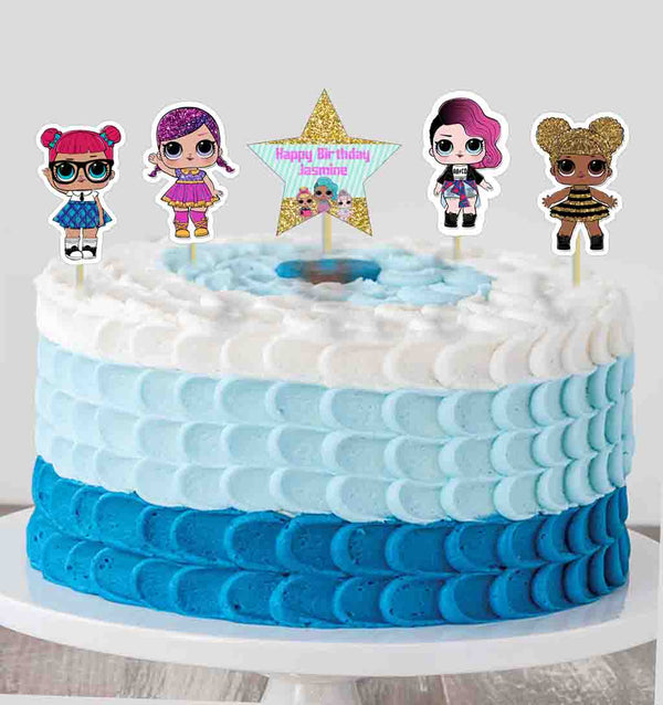 LOL Party Theme Birthday Party Cake Topper