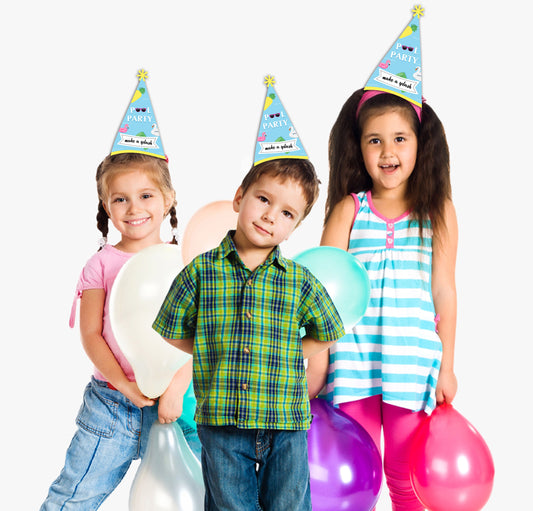 Pool Party Birthday Caps
