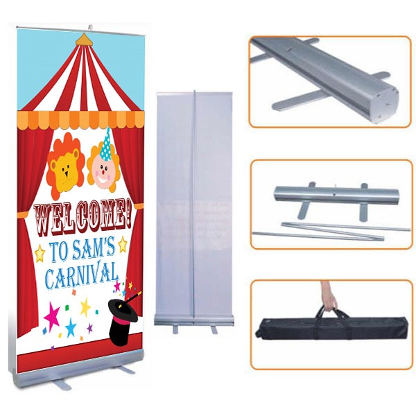 Carnival Customized Welcome Banner Roll up Standee (with stand)