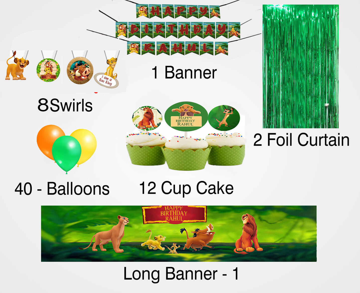 The Lion King Theme Birthday Party Decoration Kit