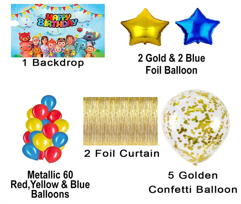 Cocomelon Theme Birthday Party Complete Party Set