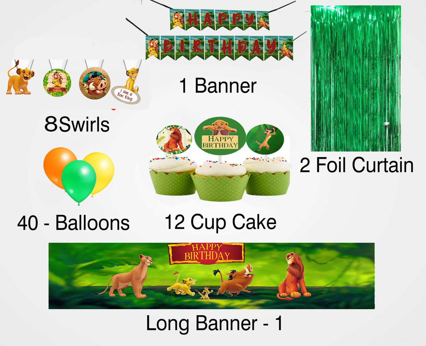 The Lion King Theme Birthday Party Decoration Kit