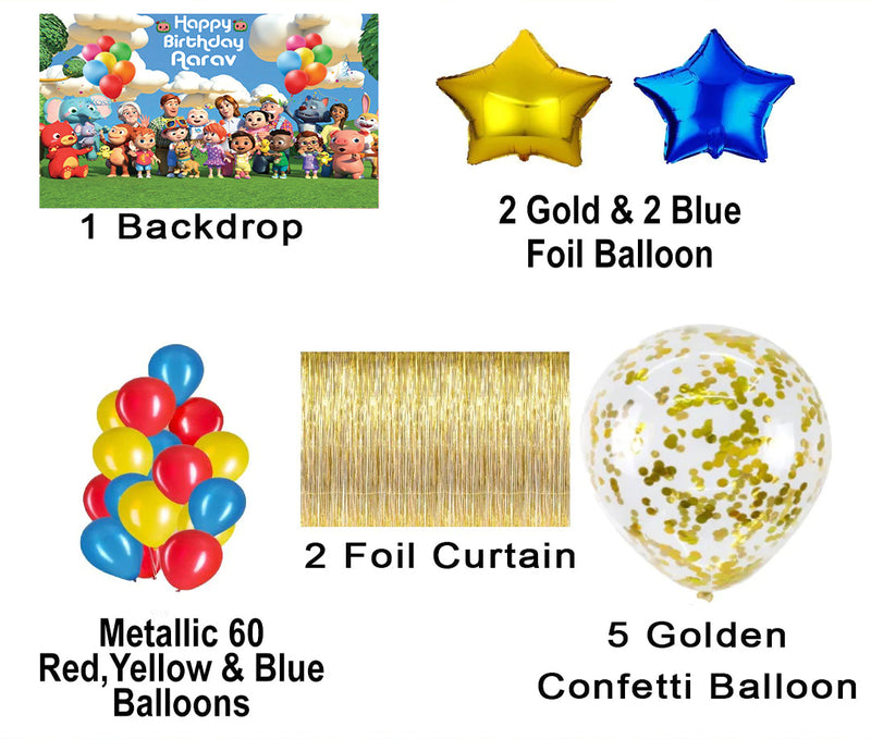 Cocomelon Theme Birthday Party Complete Party Set