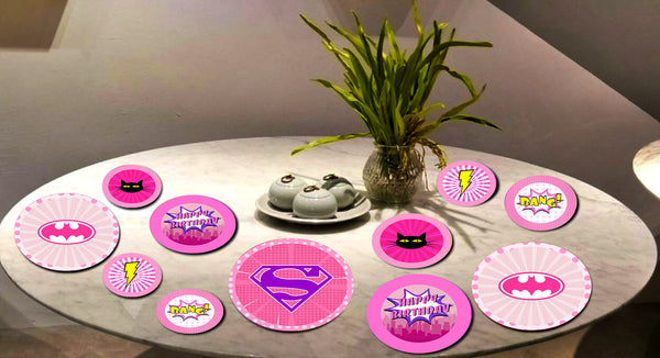Super Girl Theme Table Confetti for Decorations