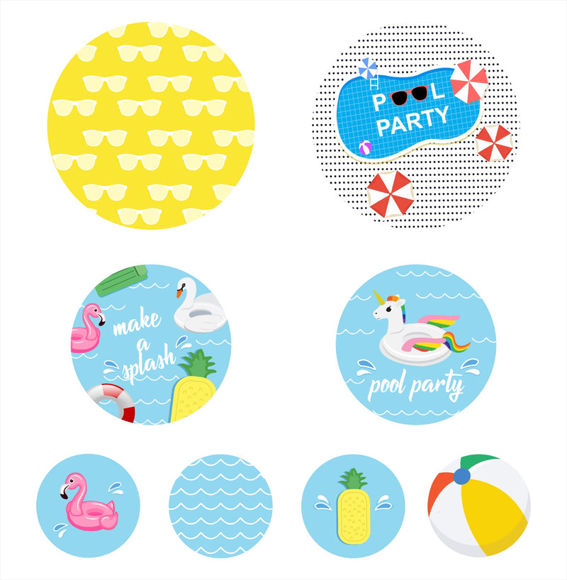 Pool Party Birthday Table Confetti for Decorations