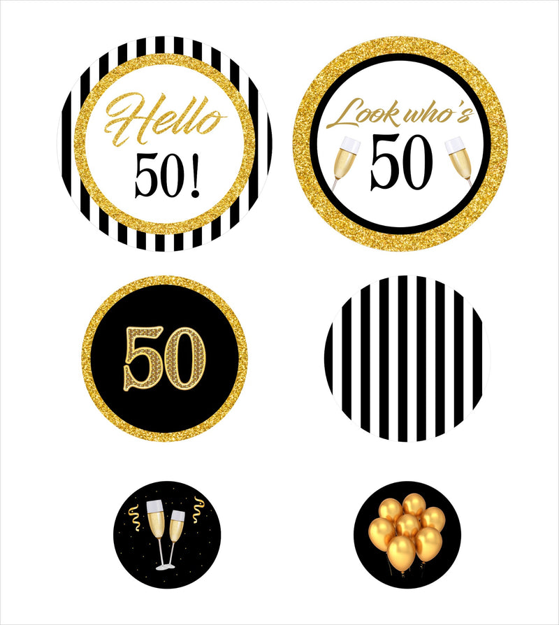 50th Birthday Party Table Confetti