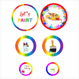 Art and Paint Theme Birthday Party Confetti