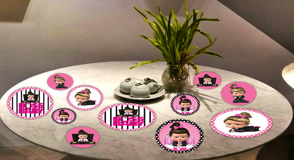 Boss Baby Girl Theme Birthday Party Table Confetti