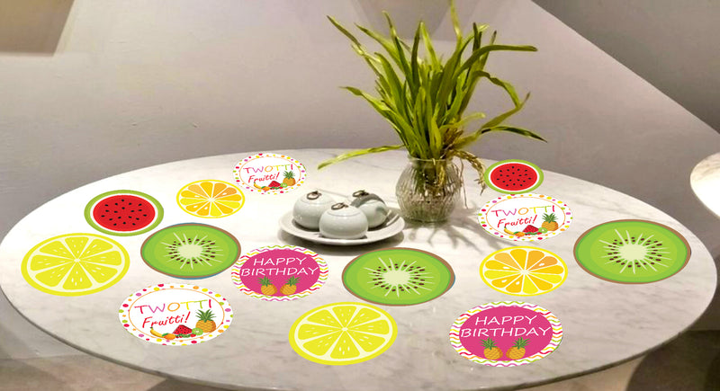 Twotti Fruity Theme Birthday Party Table Confetti