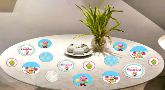 Candy Land Theme Birthday Party Table Confetti for Decoration
