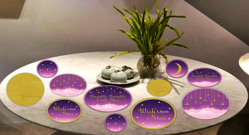 Twinkle Twinkle Little Star Theme Birthday Party Table Confetti for Decoration