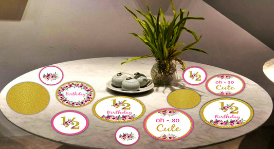 Half Birthday Party Table Confetti