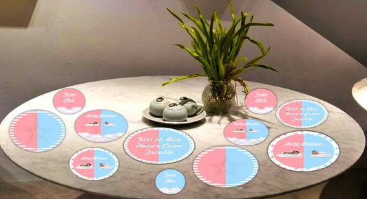 Baby Shower Party table confetti
