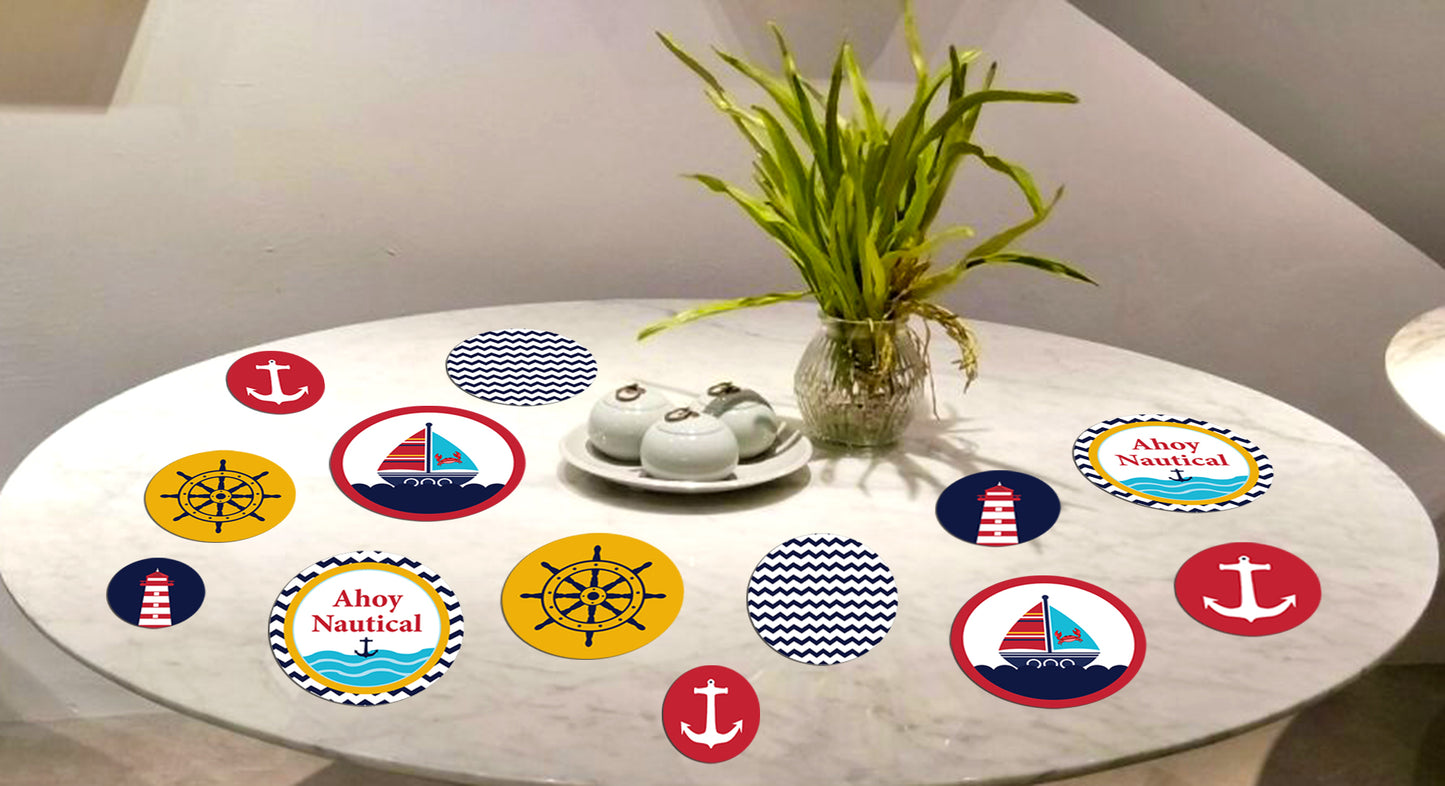 Nautical Ahoy  Theme Birthday Party Table Confetti