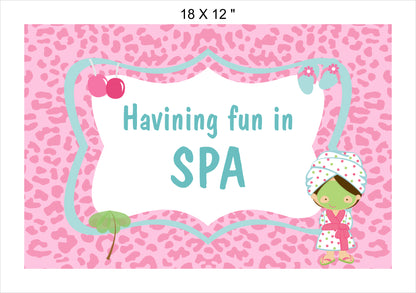 Spa Theme Birthday Party Table Mats for Decoration