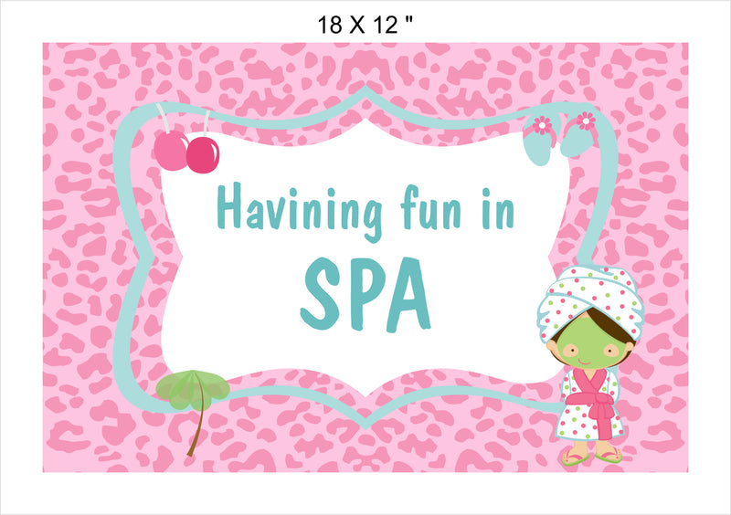 Spa Theme Birthday Party Table Mats for Decoration