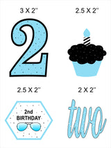 Two Cool Second Birthday Theme Cake Topper For Birthday Party