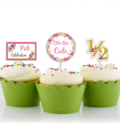 Half Birthday Girls Party Decoration Kit