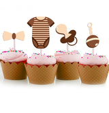 Oh Baby Party Cupcake Toppers for Decoration 