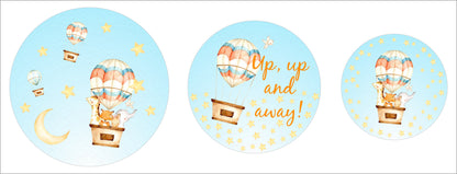 Hot Air Cup Cake Topper Birthday Decoration (Pack Of 12)