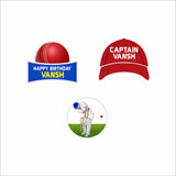 Cricket Theme Birthday Party Cupcake Toppers