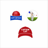 Cricket Theme Birthday Party Cupcake Toppers