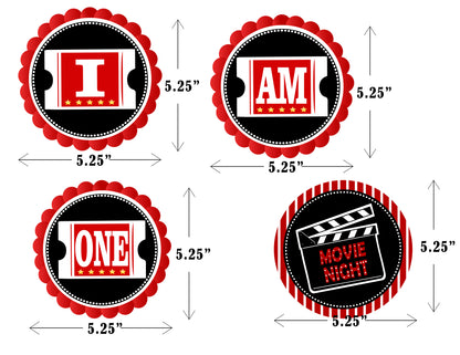 Movie Night Theme Party I Am One Banner For Decoration