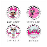 LOL Party Theme Birthday Party Cupcake Toppers