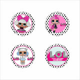 LOL Party Theme Birthday Party Cupcake Toppers