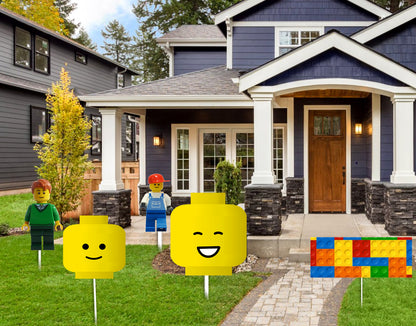 Lego Theme Birthday Party Cutouts