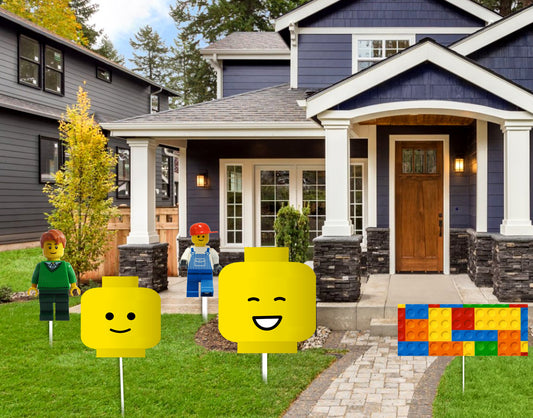 Lego Theme Birthday Party Cutouts