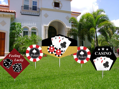 Casino/Card Party  Cutouts Pack For Decoration