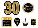 30th Birthday Party Cutouts 