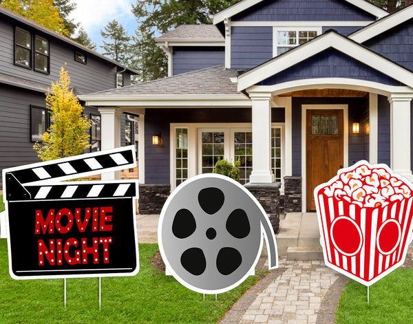 Movie Night Theme Cutouts Pack for Decoration