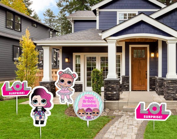 LOL Party Theme Birthday Party Cutouts