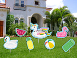 Pool Party Birthday Cutouts for Decorations
