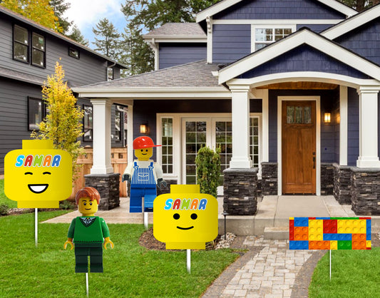Lego Theme Birthday Party Cutouts