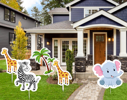 Jungle Theme Birthday Party Cutouts