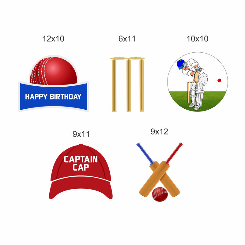Cricket Theme Birthday Party Cutouts