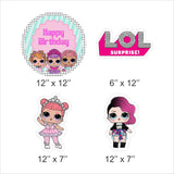 LOL Party Theme Birthday Party Cutouts