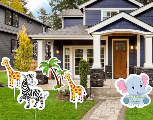 Jungle Theme Birthday Party Cutouts