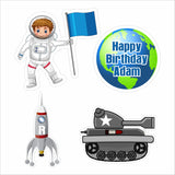 Space Theme Birthday Party Cutouts