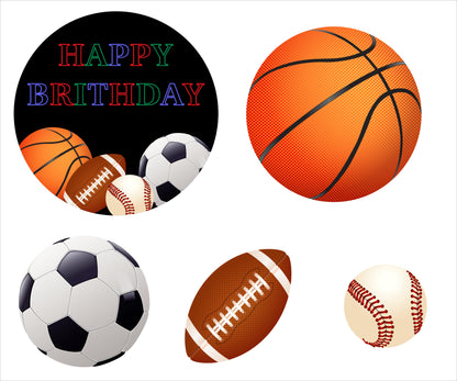 Sports  Theme Birthday Party Cutouts 