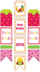 Twotti Fruity Theme Birthday Paper Door Banner for Wall Decoration 