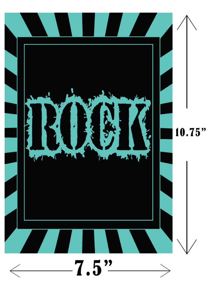 Rockstar Theme Birthday Party Paper Door Banner for Wall Decoration 