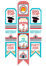Carnival Theme Birthday Party Paper Door Banner for Wall Decoration